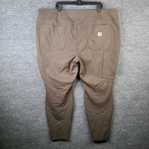 Carhartt Force Fitted Pants Women's 3X 24W/26W Brown Stretch NWOT